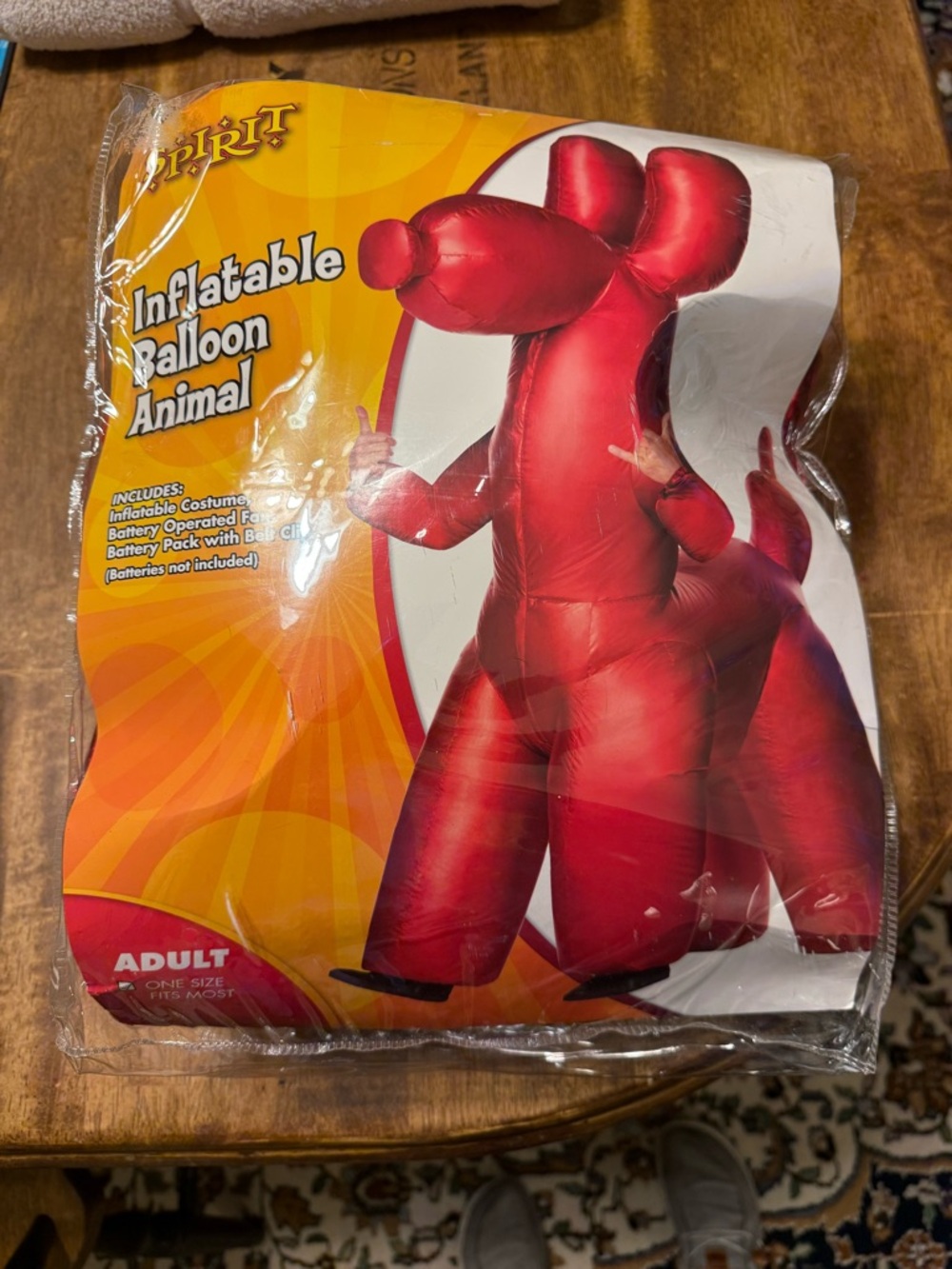 Spirit Red Inflatable Balloon Animal Costume for Men